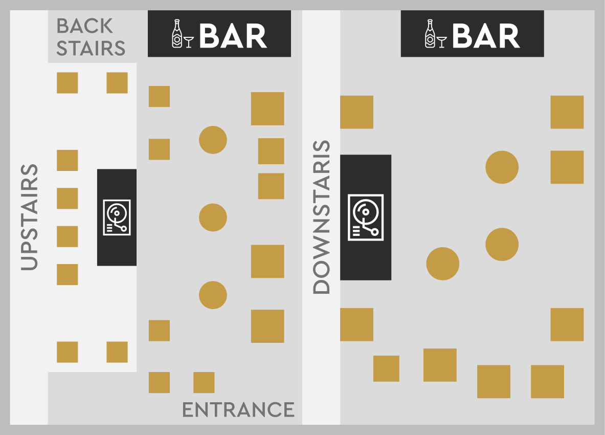The Cuckoo Club Table Map