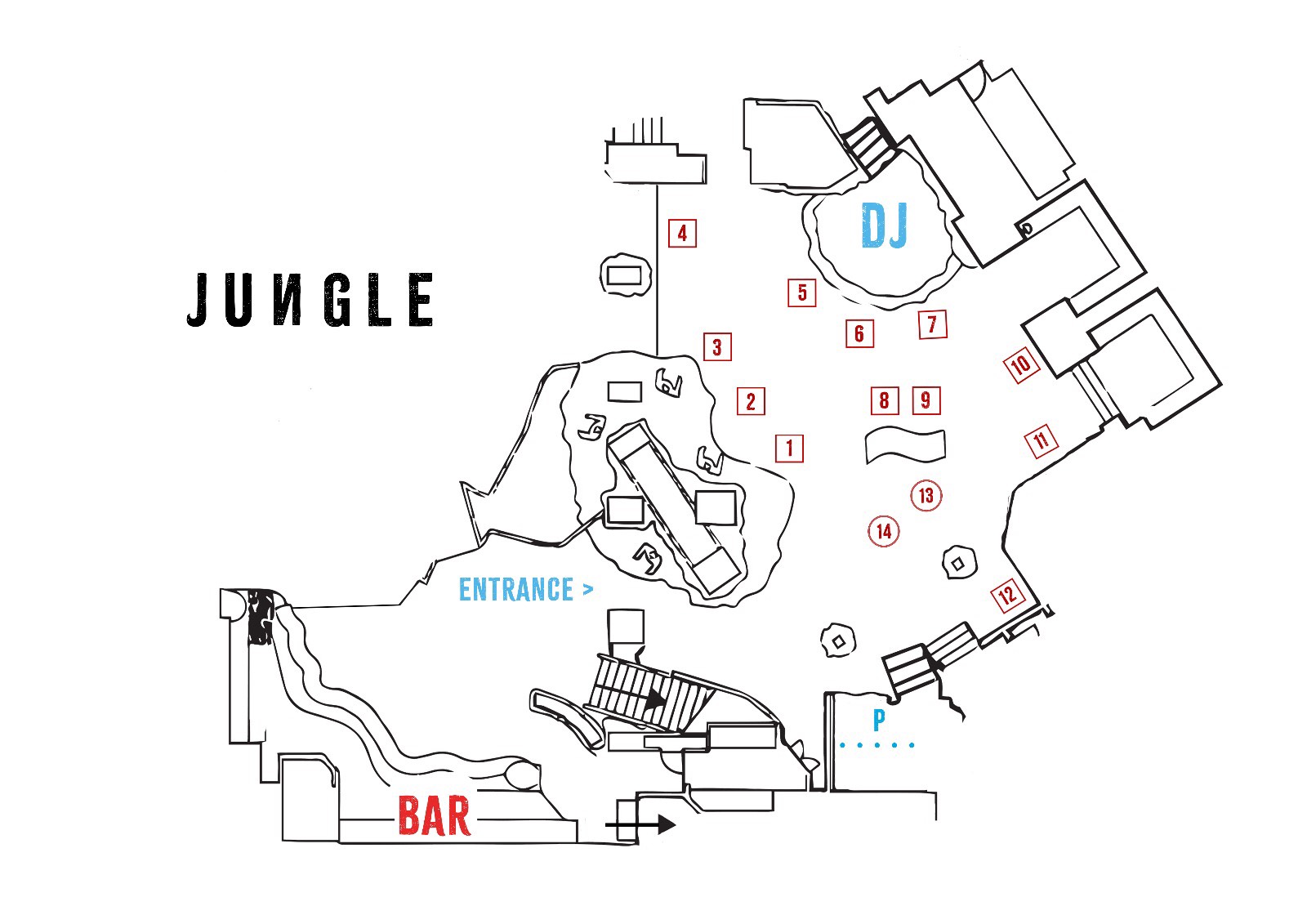 Jungle Table Map