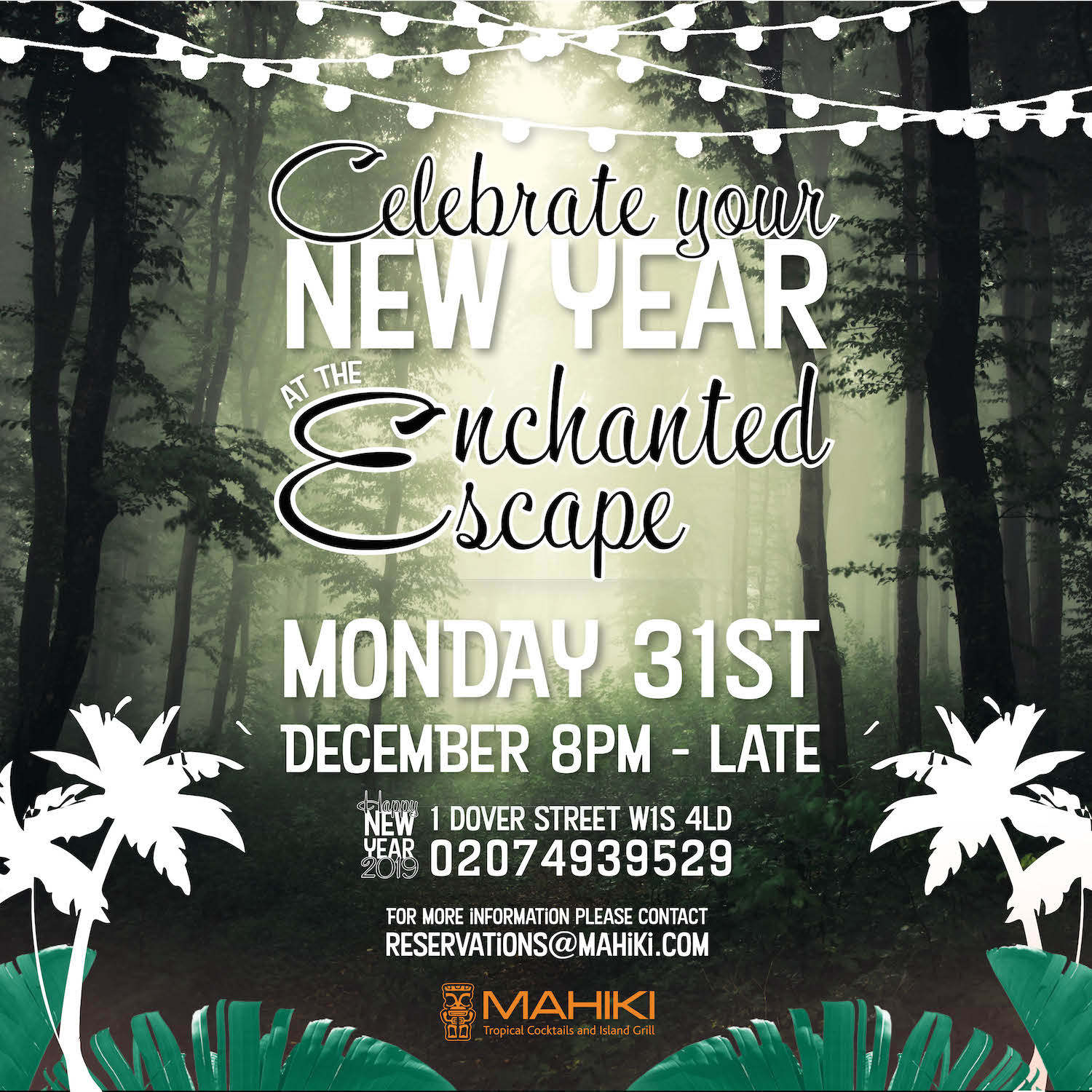 New Year's Eve Mahiki Mayfair