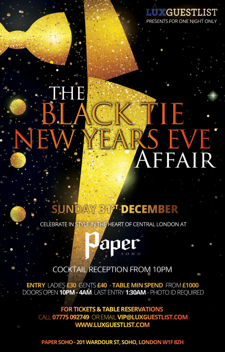 Paper New Years Eve Flyer